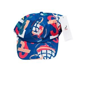 Staple Men's Baseball Cap Blue Multicolor Pigeon Logo Adjustable
